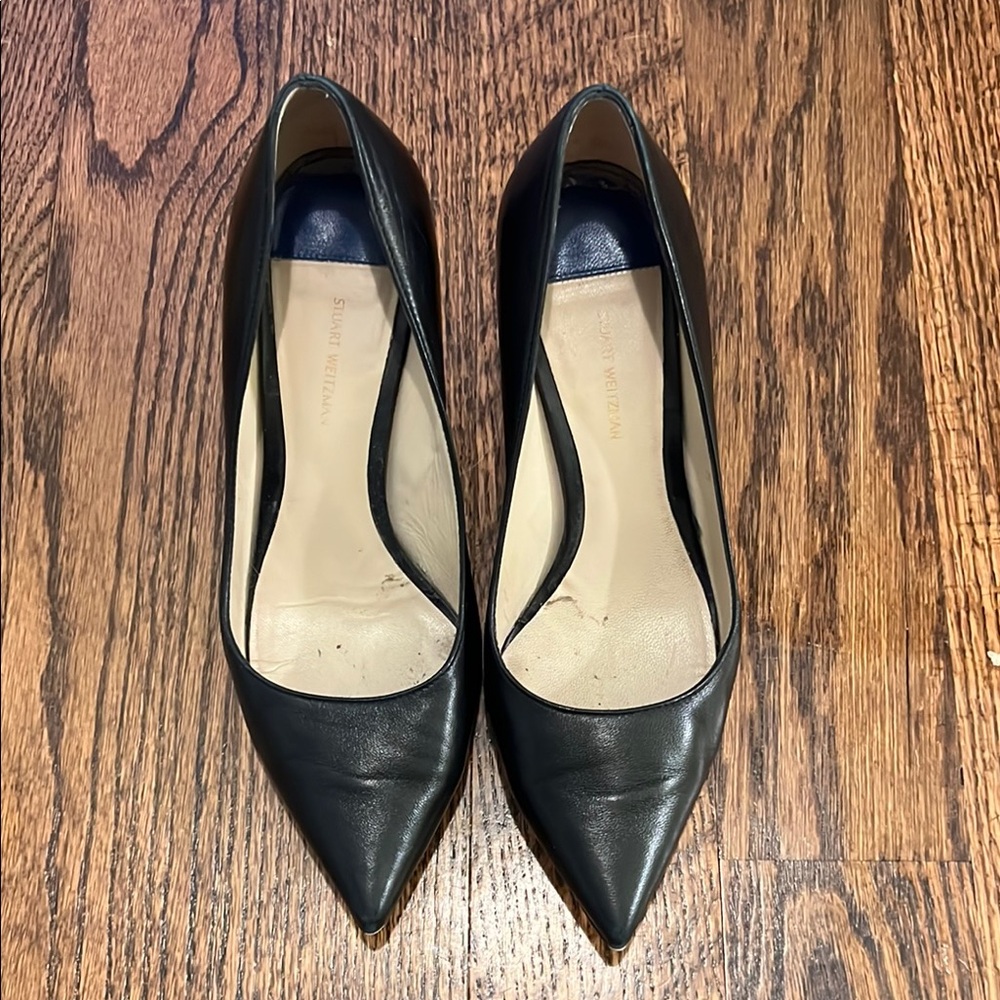 Stuart Weitzman Black Heels Classic Design